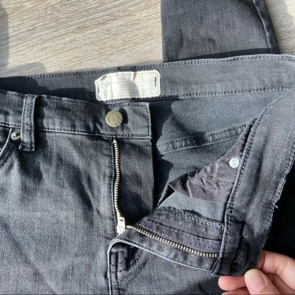 Free People Ripped  Skinny Black Washed Jeans - Picture 8 of 13